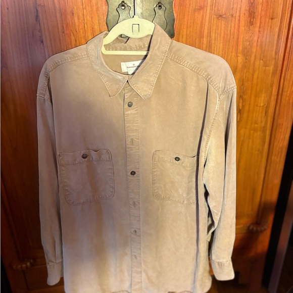Ermenegildo Zegna tan, cozy Shirt made in Italy, lycell eco friendly vintage - Picture 1 of 7